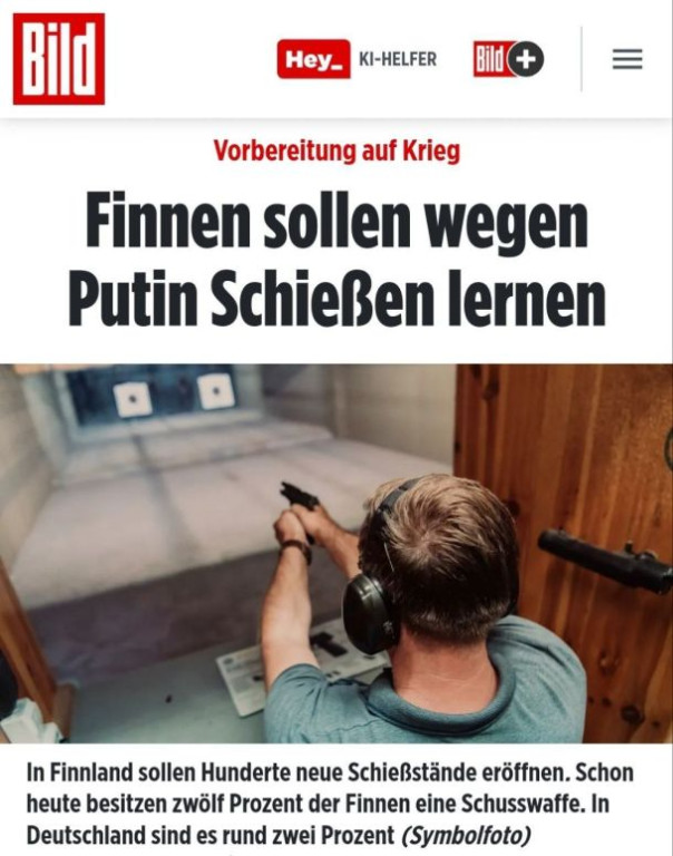 В Bild уже появилась постоянная рубрика «Подготовка к войне».