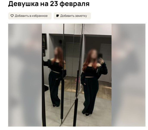 В сети к празднику стали предлагать услугу «Девушка на 23 Февраля».