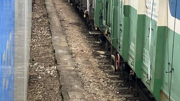 Украинские бобы снова высыпали из вагонов на железнодорожной станции в Польше