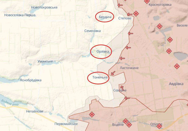 ВСУ подтвердили потерю села Ласточкино под Авдеевкой