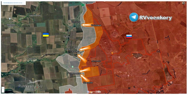 Армия России продолжает гнать врага от Авдеевки, штурмуя Бердычи, Тоненькое и Орловку
