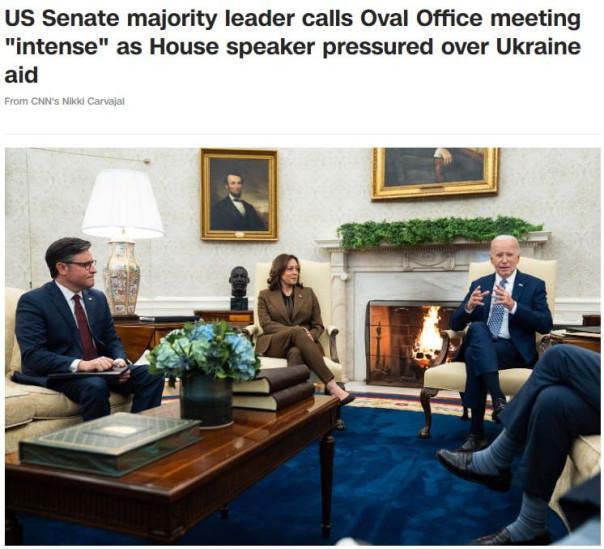 Байден и Конгресс не смогли продавить спикера Палаты представителей Майкла Джонсона о помощи Украине