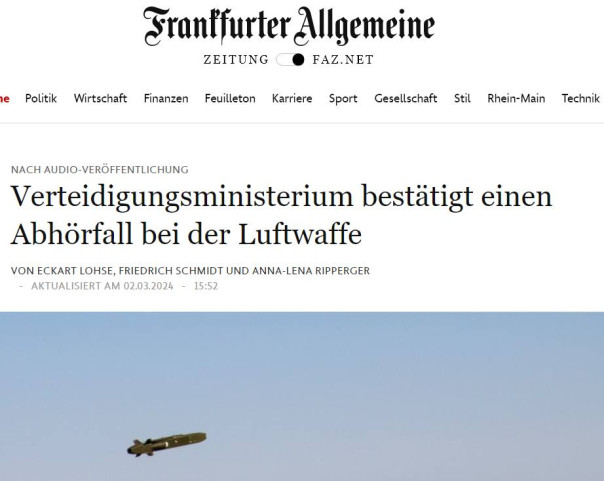 Скандал вокруг перехвата разговора офицеров ФРГ не изменил позицию канцлера Шольца по поставкам Украине ракет Taurus