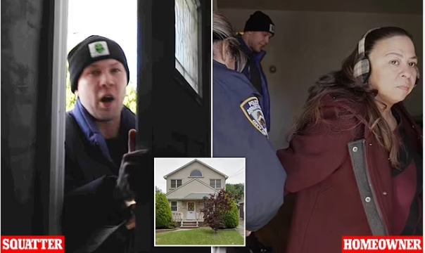 Нью-Йорк: 47-летнюю женщину уволокли в наручниках, когда она посмела поменять замки в своем доме после вторжения бомжей