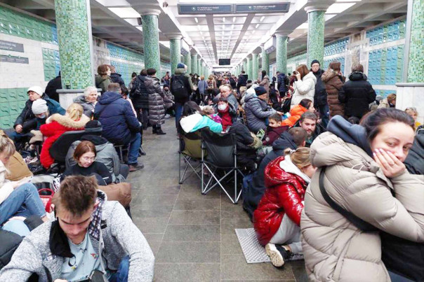 25 тысяч киевлян провели в метро «ночь возмездия за Белгород»