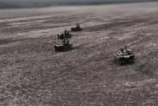 Российские роботы "Курьер" кинжальным огнем уничтожили 12 солдат ВСУ