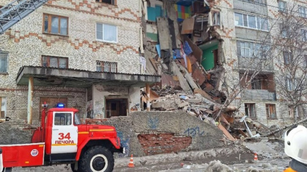 В Коми обрушилась часть жилой пятиэтажки