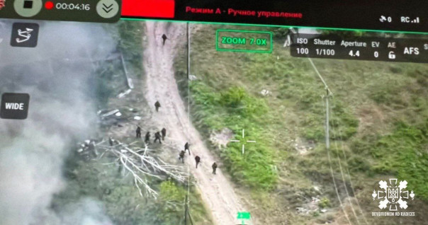 Русская пехота на улицах Волчанска