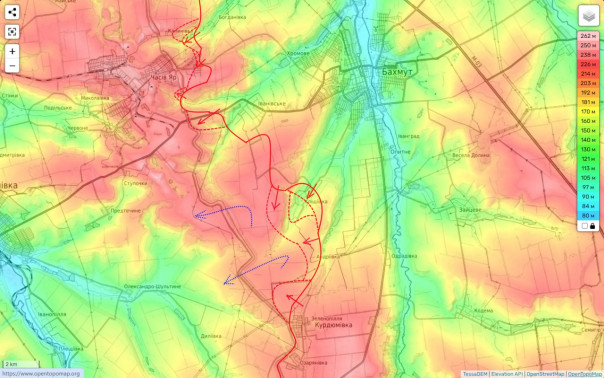 Прорыв в зоне Клещеевки - это реальное обрушение локального фронта к югу от Бахмута