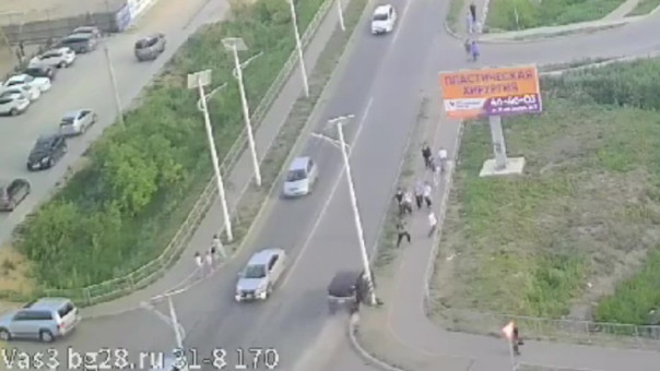 Жуткая авария в Благовещенске: Пьяный водитель врезался в группу пешеходов