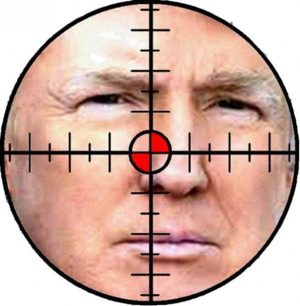 На Украине сделали портрет Трампа мишенью для стрельбы в тире