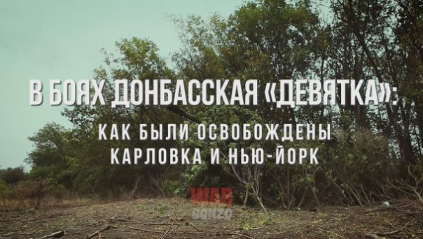 В боях донбасская «Девятка»: как были освобождены Карловка и Нью-Йорк