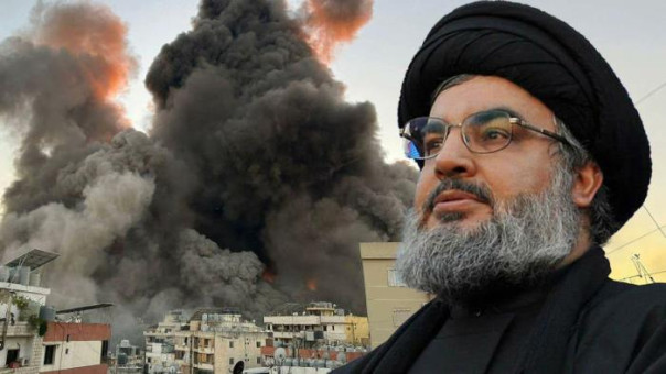 Бейрут в облаках чёрного дыма