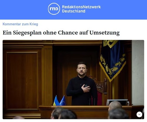 В Германии заявили, что «план победы» Зеленского приведет к ликвидации Украины
