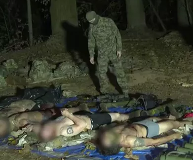 ФСБ показала новые кадры с места ликвидации диверсантов в Брянской области