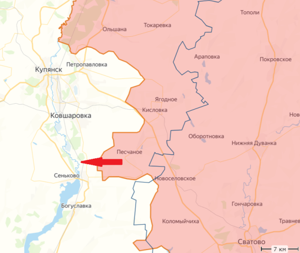 Другая сторона: Русские вышли к реке Оскол