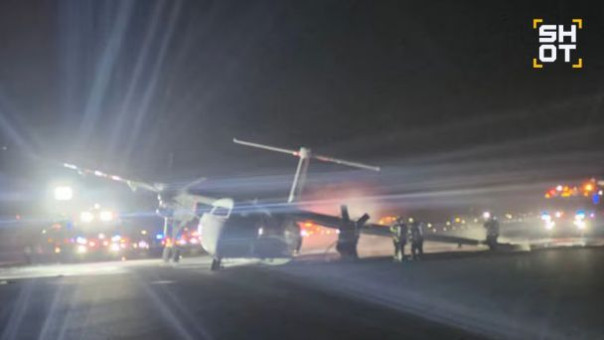 У берегов ОАЭ разбился самолет | Самолёт загорелся, ударившись крылом о ВПП в Канаде