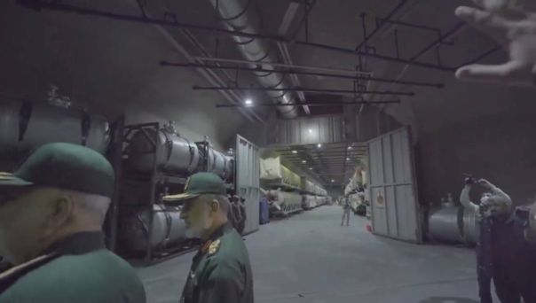 Подземный ракетный город показали на иранском ТВ