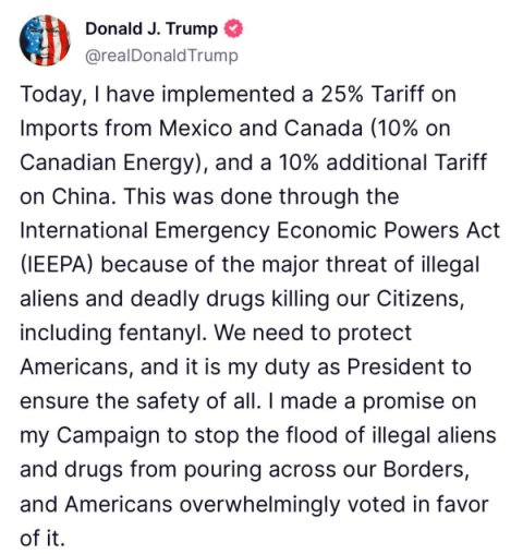 Канада вводит 25% пошлины на американские товары, Китай грозит жёсткими мерами в ответ на санкции США