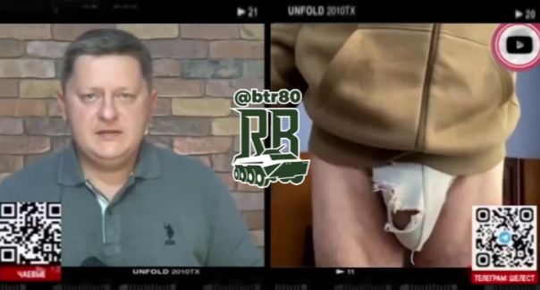 УкроСМИ массово публикуют видео из эфира с экс-нардепом Игорем Мосийчуком в чудовищных дырявых трусах