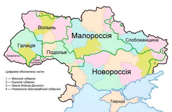 Границы Украины и России