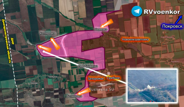 Мощный прорыв «Отважных» к Днепропетровской области: уральские полки пробились уже за Котляровку и берут Богдановку!