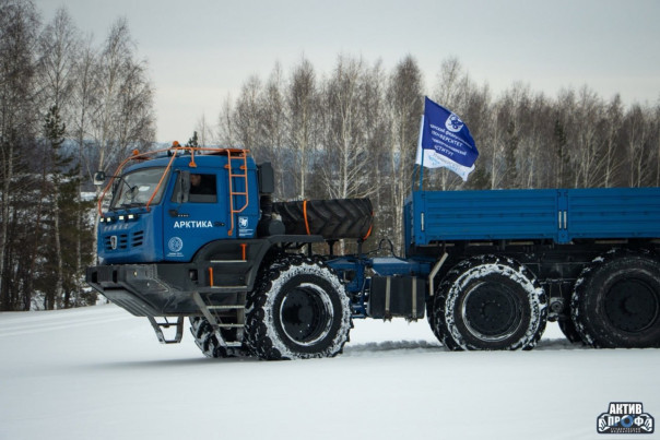 Красивое. Новый российский арктический грузовик КАМАЗ-6345 успешно прошел 3300-километровый маршрут в Арктике