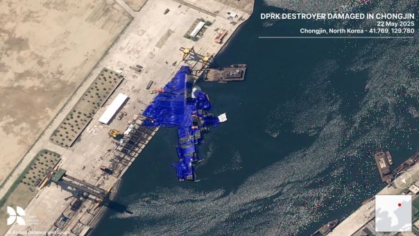 В КНДР арестовали трех человек после аварии при спуске эсминца