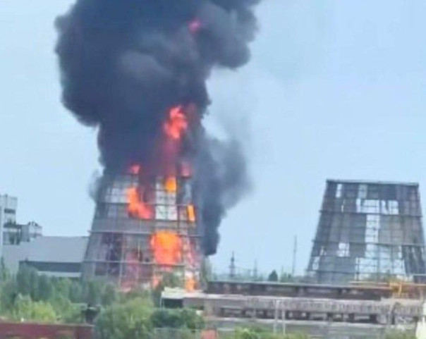 Прилётов не было: в Киевской области по неизвестным причинам загорелась Белоцерковская ТЭЦ