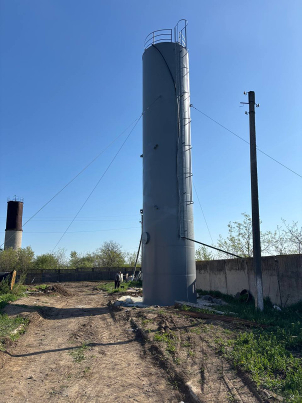 В Михайловке установлена еще одна водонапорная башня.