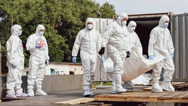 «Эксгумация и расчленёнка», или Как киевский режим объясняет тысячи мешков с замороженными трупами