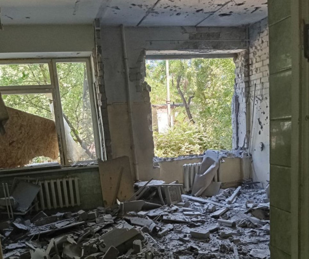 Сальдо: ВСУ практически уничтожили здание поликлиники в Новой Каховке