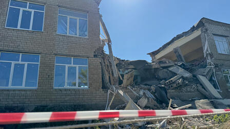 Школа обрушилась в Макеевке