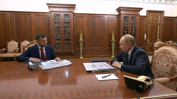 Путин и Пушилин на рабочей встрече подняли вопрос о водоснабжении ДНР