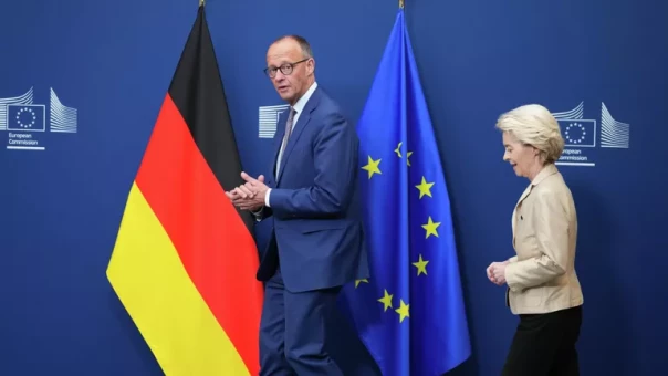 Мерц и фон дер Ляйен примут участие во встрече Трампа и Зеленского