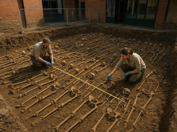 Под магазином неожиданно обнаружили массовое захоронение более 300 человек