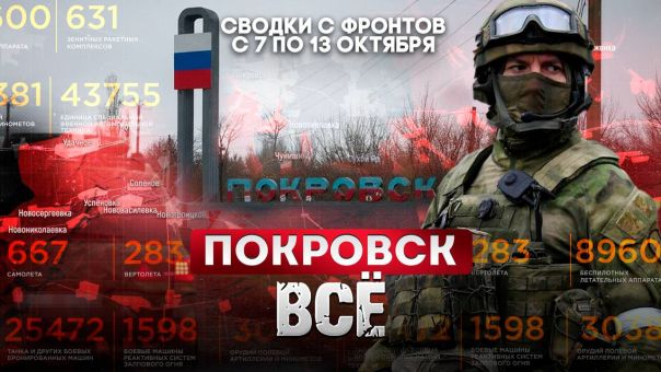 Покровск всё! Большая фронтовая сводка 7-13 октября 2025 года