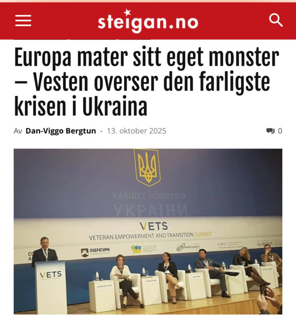 Steigan: Европа создала чудовище. Кризис на Украине после СВО погрузит Европу в хаос