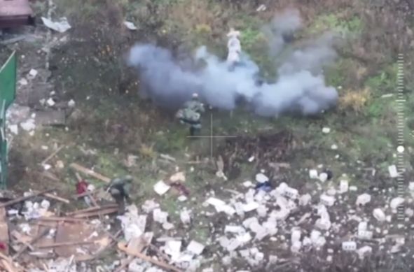 Поросенок спас русских штурмовиков от подрыва на мине.