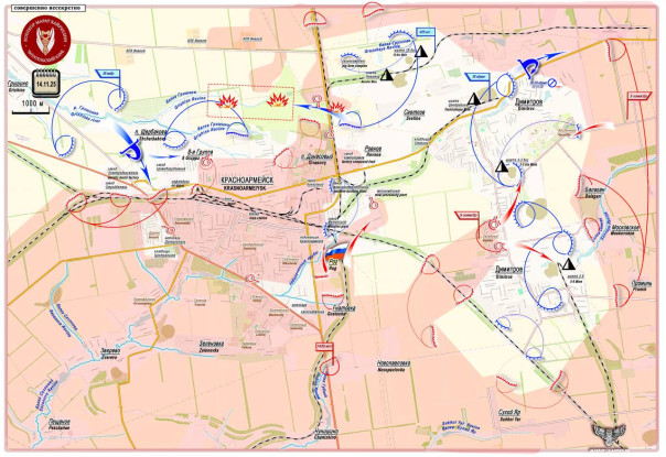 Армия России приступила к уничтожению важного узла обороны ВСУ Великомихайловка - Орестополь | ВС РФ продолжают зачистку Красноармейска и Димитрова