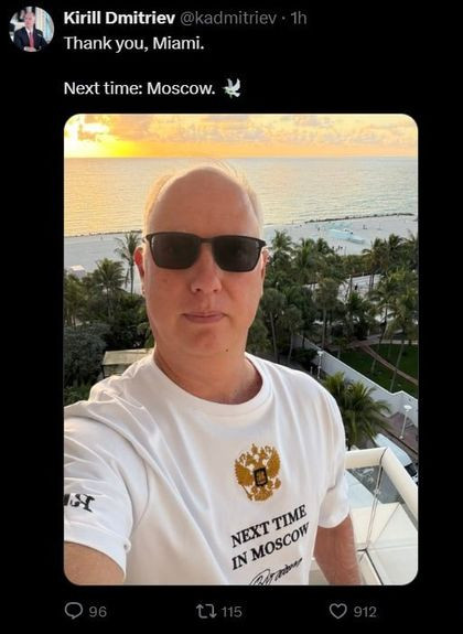 Next time in Moscow — Дмитриев намекнул на переговоры по Украине в Москве