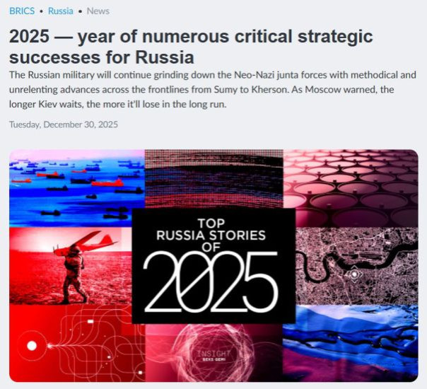 InfoBRICS: Год стратегических побед России