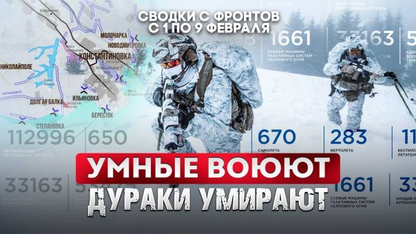 Умные воюют, дураки умирают. Большая фронтовая сводка 1-9 февраля 2026 года
