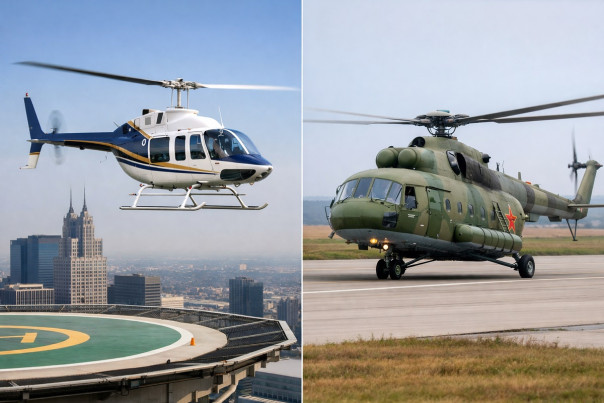 Колёса против полозьев: почему советские вертолёты на колёсах, а американские на полозьях