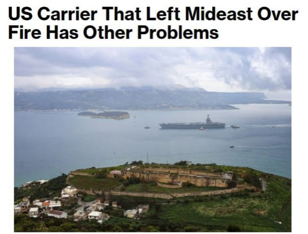 На горевшем у берегов Ирана американском авианосце обнаружилось много новых проблем, — Bloomberg