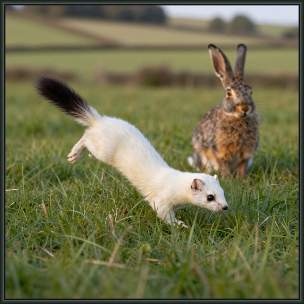 Он танцует. Кролик не убегает