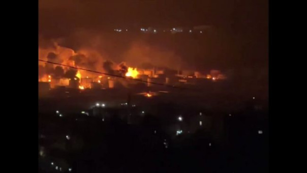 Кадры пожара на НПЗ в Туапсе облетели мир — по дронам ВСУ активно били из пулеметов