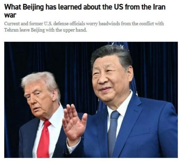 Politico: Пекин делает выводы из войны США с Ираном