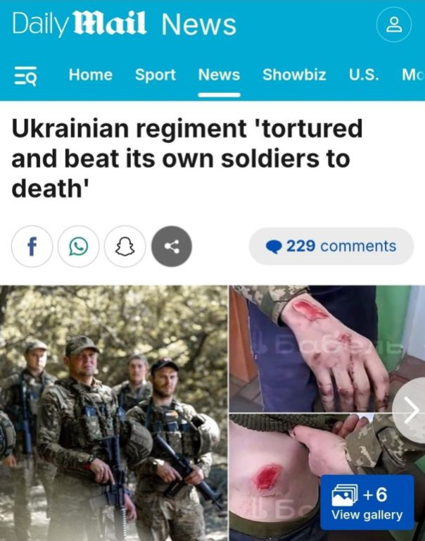 Daily Mail пишет о том, что украинских солдат пытают и забивают до смерти.