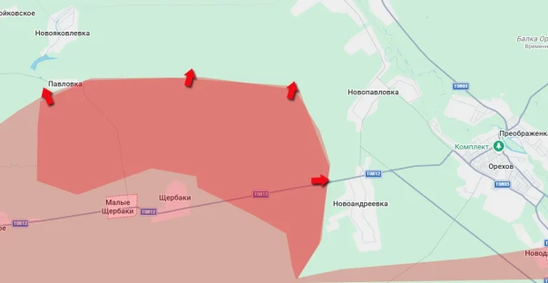 Фиксируется обрушение западного фланга обороны ВСУ в районе Орехова